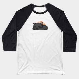 Chubby Cat Tuna Salad Sushi Cat Baseball T-Shirt